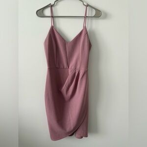 Lulu's Pink Spaghetti Strap Dress